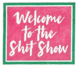 click here to view larger image of Welcome to the Shit Show (hand painted canvases)