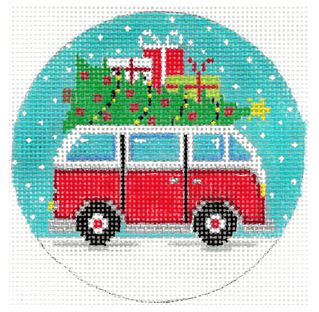 click here to view larger image of Merry Christ-Bus (hand painted canvases)