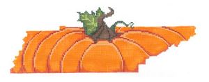 click here to view larger image of Pumpkin State Shaped - Tennessee (hand painted canvases)