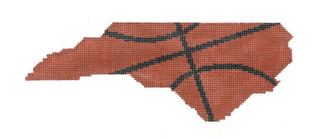 click here to view larger image of Basketball State Shaped - North Carolina (hand painted canvases)