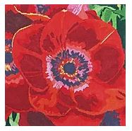 click here to view larger image of Red Anemones (hand painted canvases)