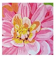 click here to view larger image of Pink Dahlia (hand painted canvases)
