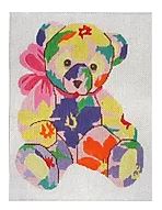 click here to view larger image of Pink Tender Teddy (hand painted canvases)