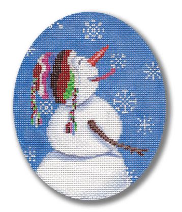 click here to view larger image of Snowman Catching Snowflakes (hand painted canvases)