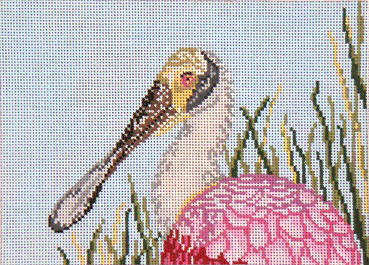 click here to view larger image of Roseate Spoonbill (hand painted canvases)