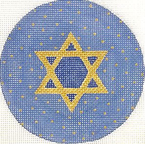 click here to view larger image of Star of David (hand painted canvases 2)