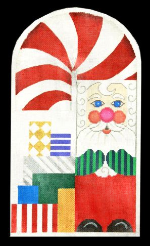 click here to view larger image of Santa Doorstop (hand painted canvases)