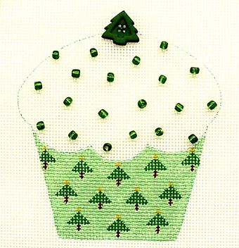 click here to view larger image of Mini Trees Cupcake (hand painted canvases)