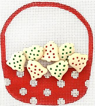 click here to view larger image of Sugar Cookie Basket (hand painted canvases)