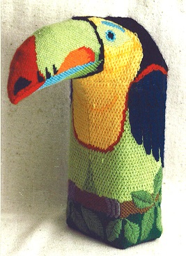 click here to view larger image of Toucan Brick (hand painted canvases)