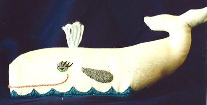 click here to view larger image of Whale Brick (hand painted canvases)