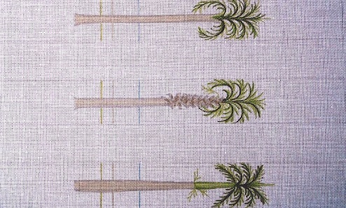 click here to view larger image of Luggage Straps - Palm Trees (hand painted canvases)