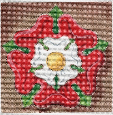 click here to view larger image of Tudor Rose (hand painted canvases)