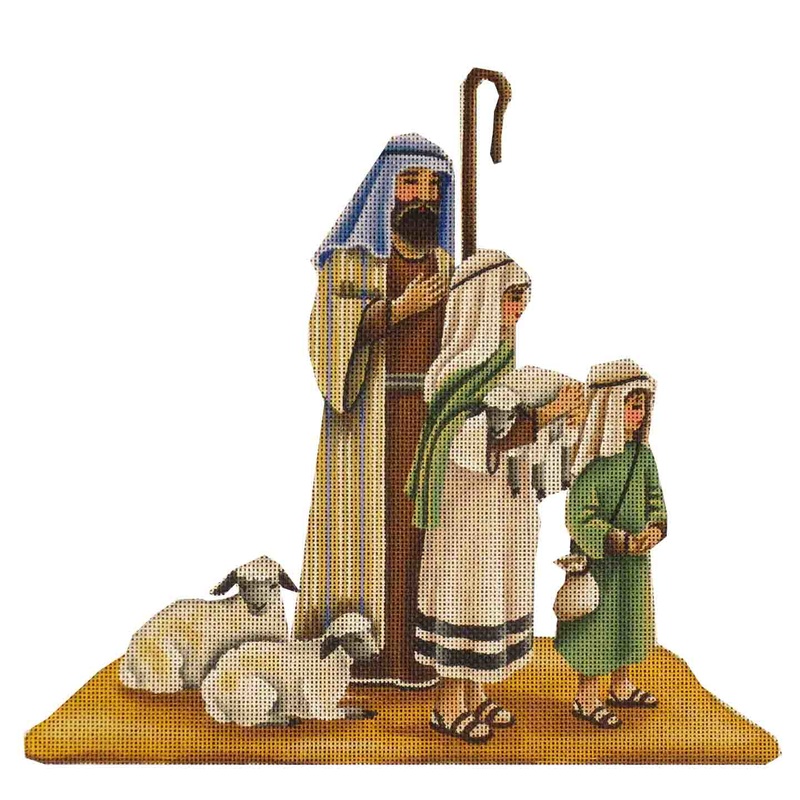 click here to view larger image of Nativity - Shepherds (hand painted canvases)