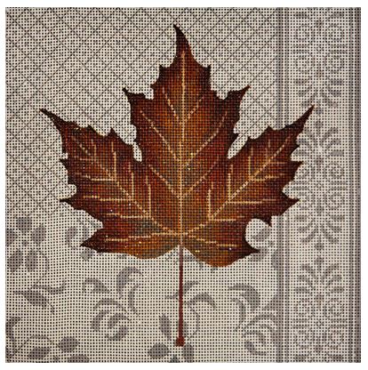 click here to view larger image of Maple Leaf Patchwork   (hand painted canvases)