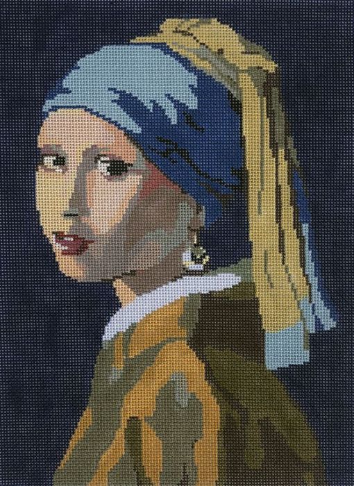 click here to view larger image of Girl w/Pearl Earring (hand painted canvases)