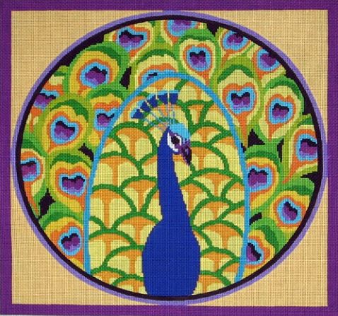 click here to view larger image of Peacockle (hand painted canvases)