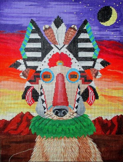 click here to view larger image of Spirit Animal - Coyote (hand painted canvases)