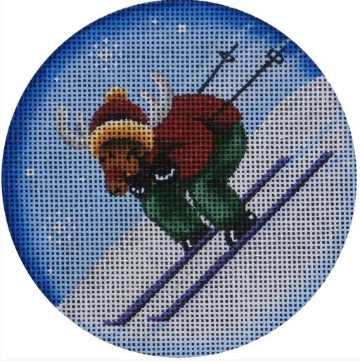 click here to view larger image of Ski Reindeer (hand painted canvases)