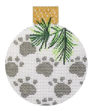 click here to view larger image of My Best Friend Ornament - Silver (hand painted canvases)