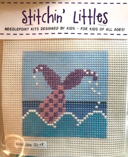click here to view larger image of Stitchin' Littles - Mermaid Splash (needlepoint kits)