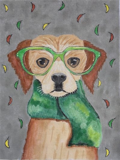 click here to view larger image of Autumn Dog (hand painted canvases)