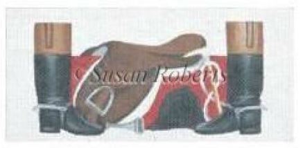 click here to view larger image of English Saddle (hand painted canvases)