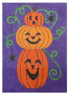 click here to view larger image of Pile o' Pumpkins (hand painted canvases)