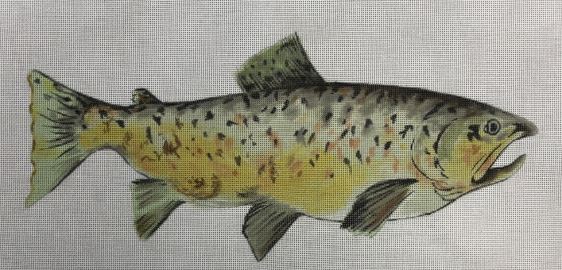 click here to view larger image of Pursell Fish (hand painted canvases)