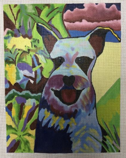 click here to view larger image of Schnauzer Pup (hand painted canvases)