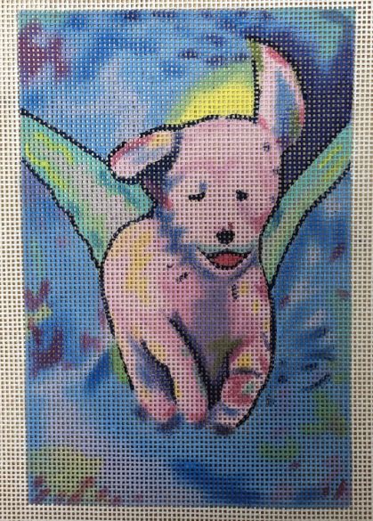 click here to view larger image of Puppy Angel (hand painted canvases)