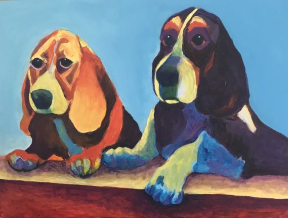 click here to view larger image of Beagle Buddies (hand painted canvases)