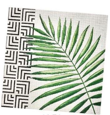 click here to view larger image of Geometric Palm II (hand painted canvases)
