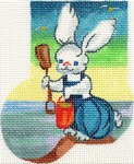 click here to view larger image of Pookie by the Sea Mini-Sock (hand painted canvases)