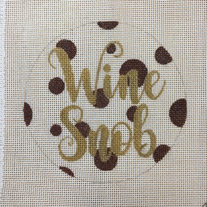 click here to view larger image of Wine Snob (hand painted canvases)
