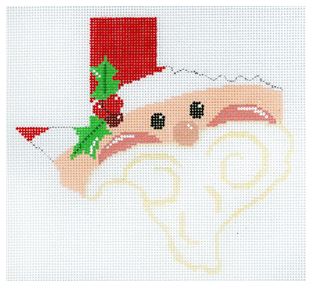 click here to view larger image of Texas State Shaped Santa (hand painted canvases)