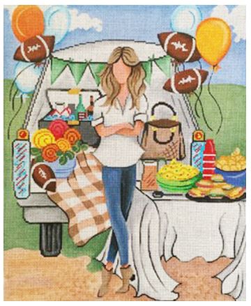 click here to view larger image of Tailgating (hand painted canvases)