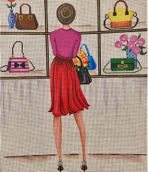 click here to view larger image of Purse Shopping (hand painted canvases)