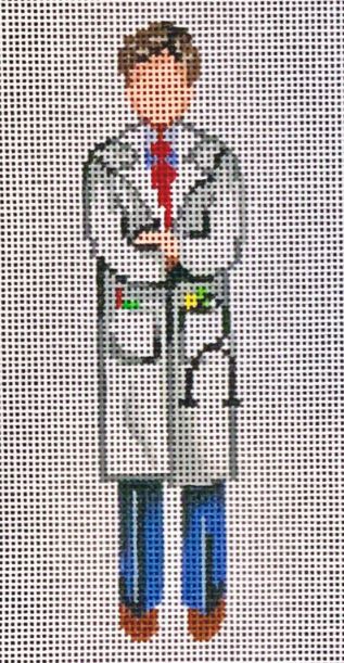 click here to view larger image of Male Doctor in White Coat (hand painted canvases)