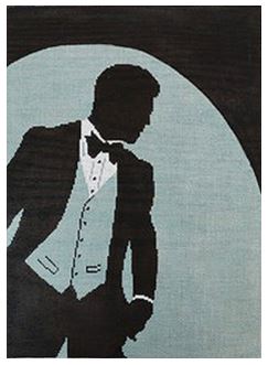 click here to view larger image of Tuxedo Man (hand painted canvases)