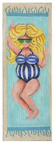 click here to view larger image of Blonde Hair Sunbather (hand painted canvases)