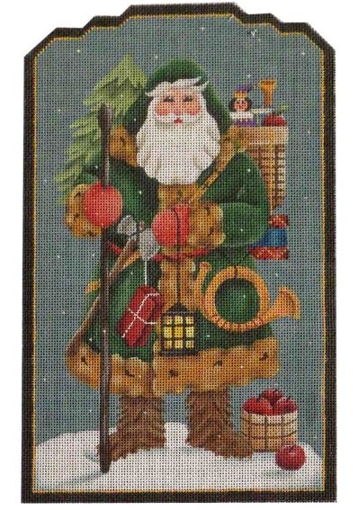 click here to view larger image of German Santa (hand painted canvases)