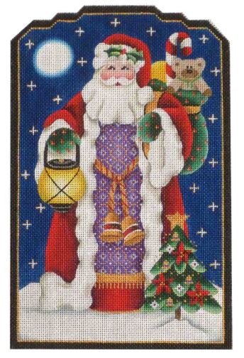 click here to view larger image of Yule Tide Santa (hand painted canvases)