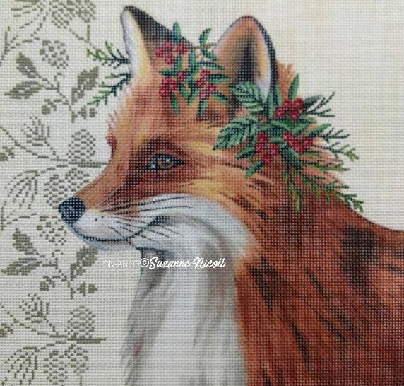 click here to view larger image of Woodland Fox (hand painted canvases)
