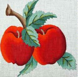click here to view larger image of Two Apples (hand painted canvases)
