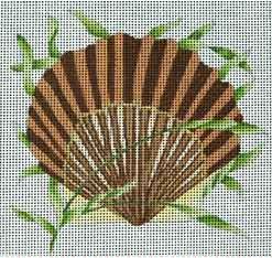 click here to view larger image of Scallop Shell  (hand painted canvases)