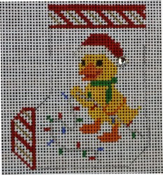 click here to view larger image of Christmas Critter Duck (hand painted canvases)