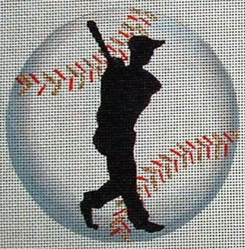 click here to view larger image of Baseball Player Ornament (hand painted canvases)