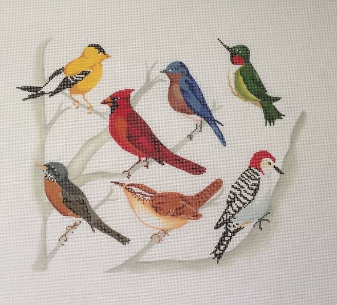 click here to view larger image of Ohio Birds (hand painted canvases)