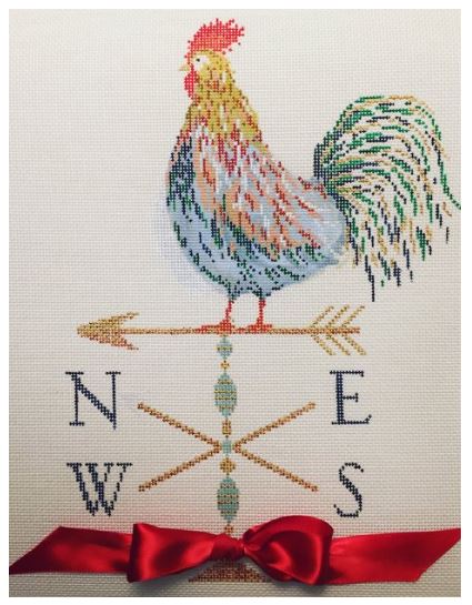 click here to view larger image of Rooster Topper (hand painted canvases)